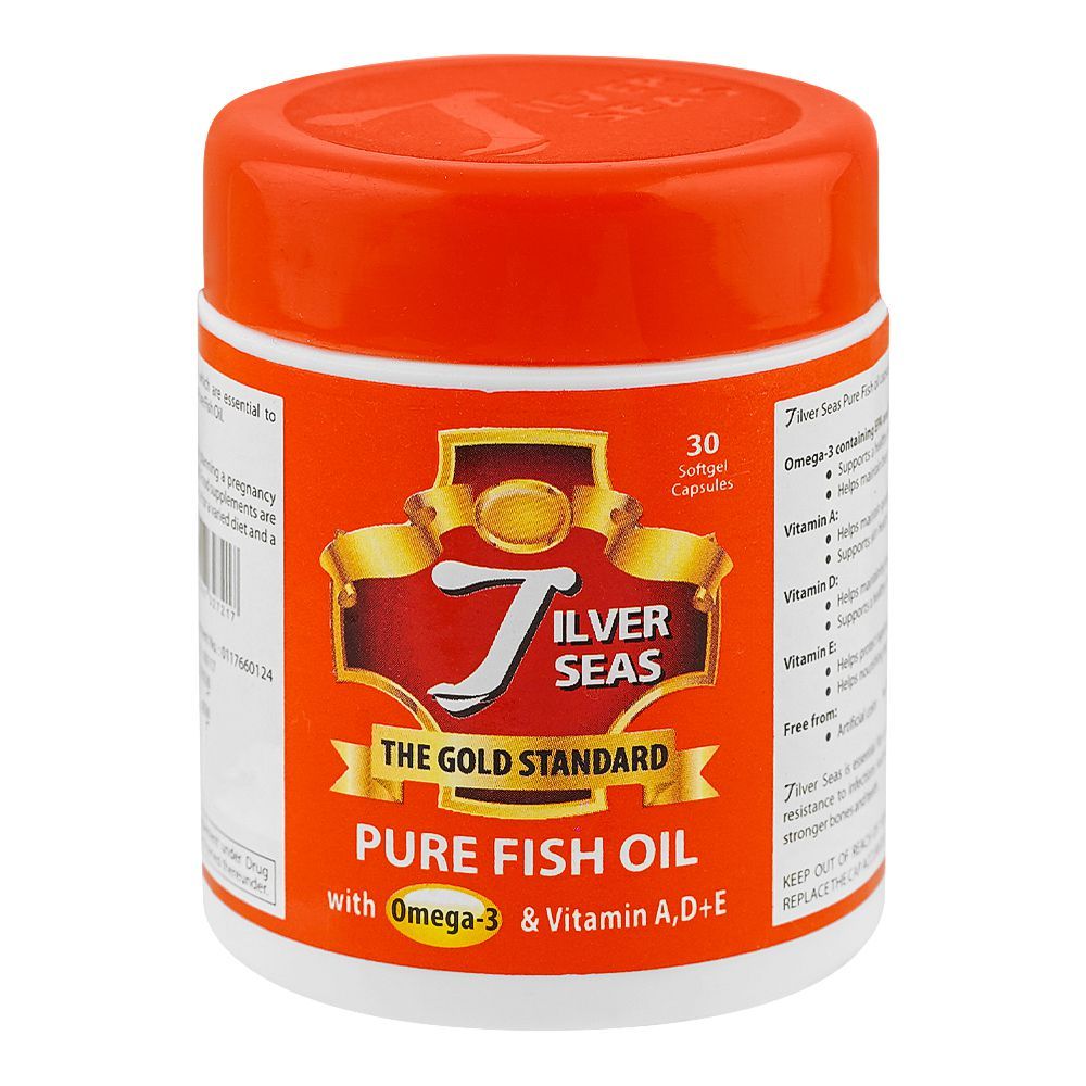 7Ilver Seas Pure Fish Oil,  Bottle (30 Softgel Capsules)