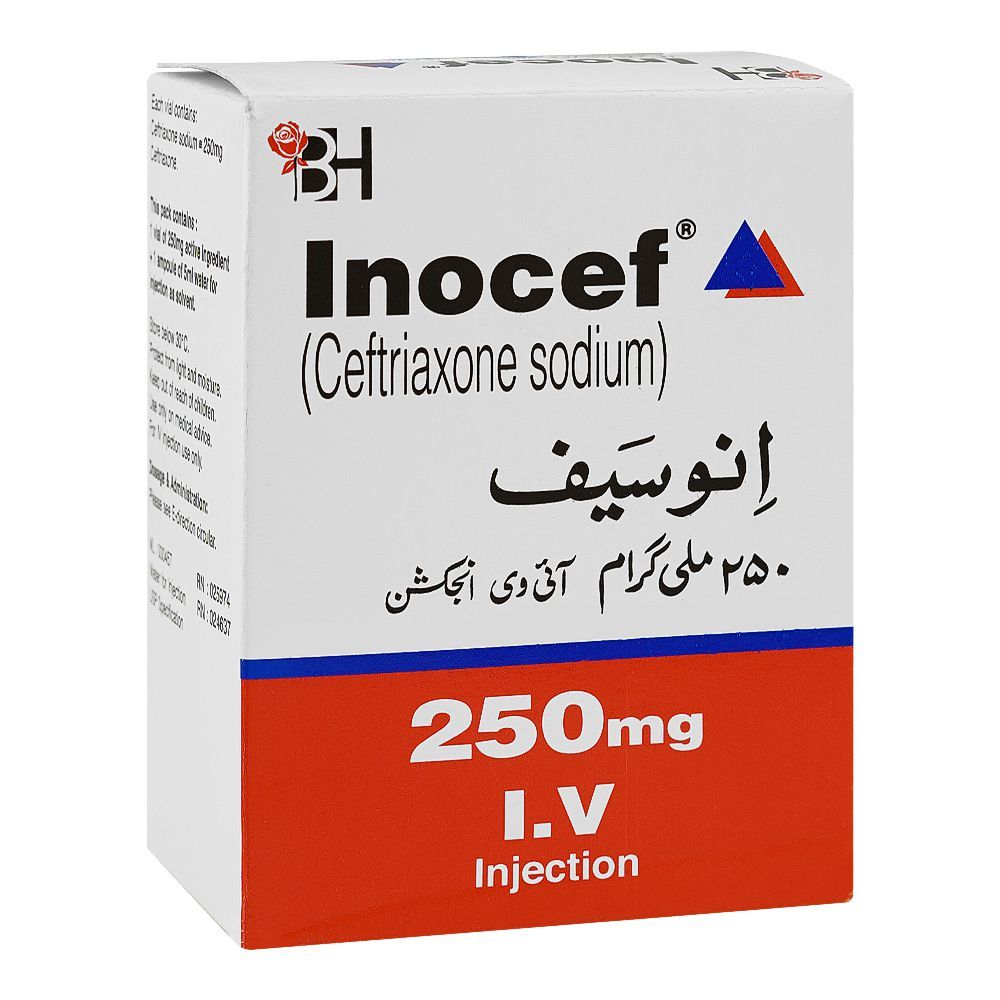 Inocef IV Injection 250mg, Box (1 Injection)