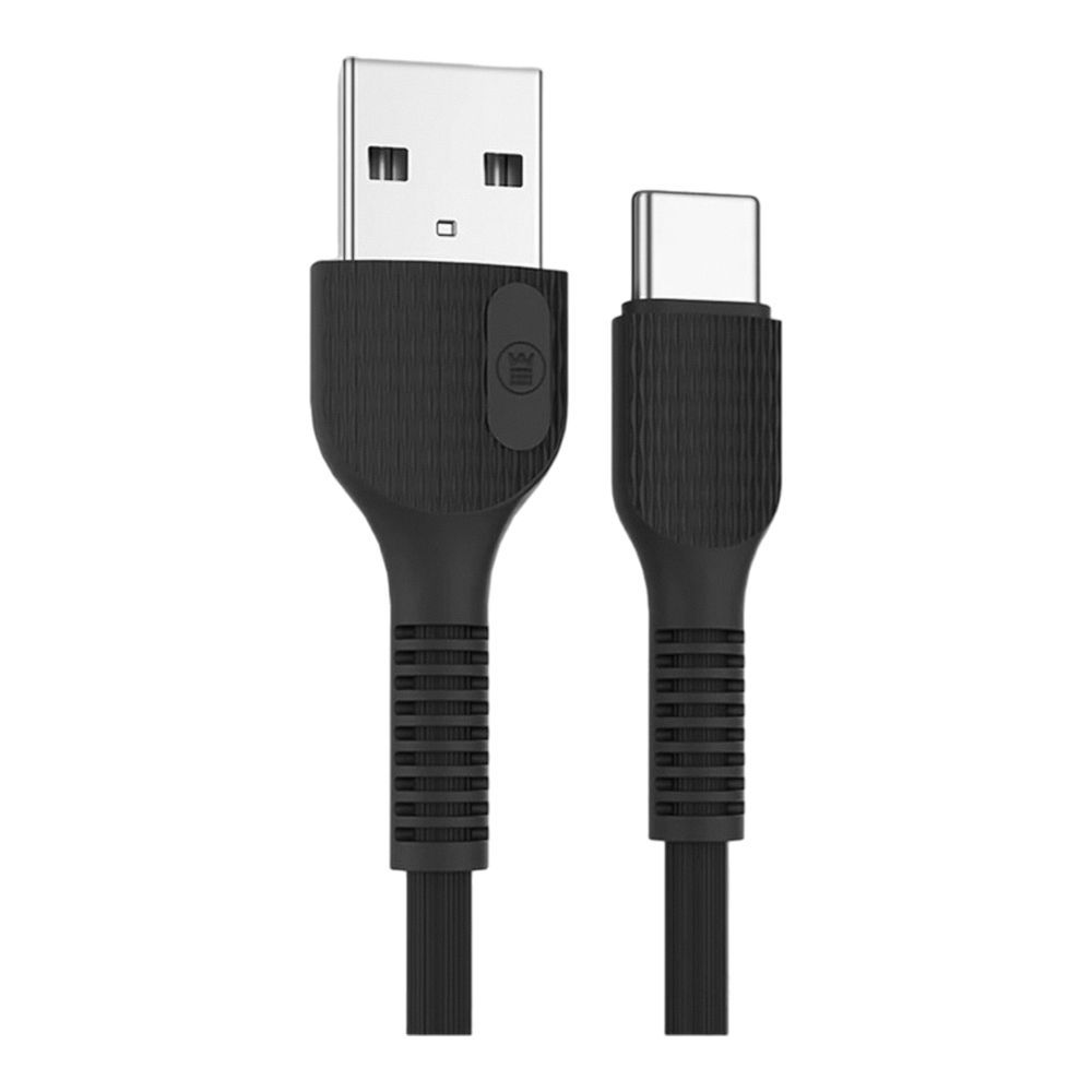 West Point 2.4A Type C Fast Charging Cable, Black, WP-301