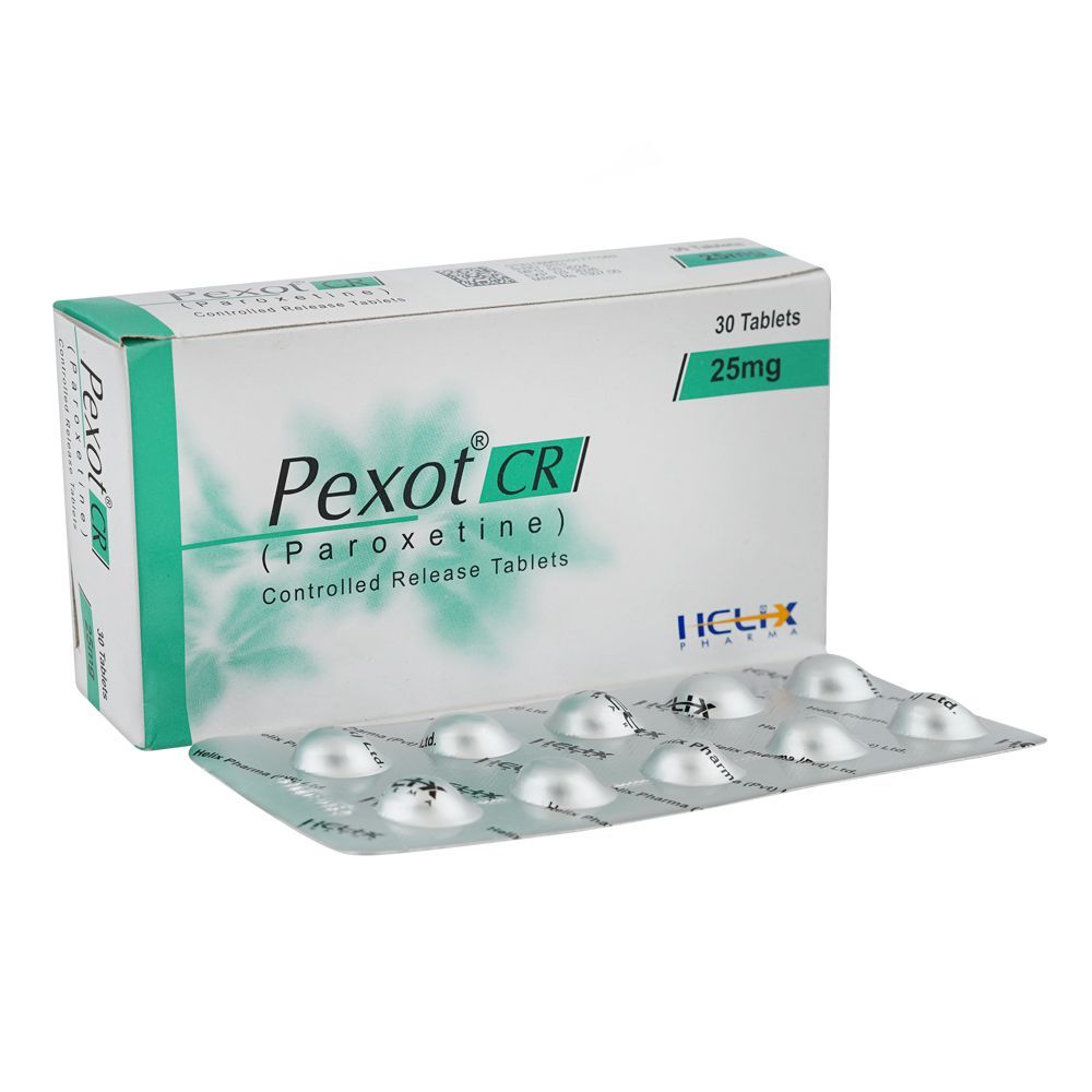 Pexot Cr 25mg Tablets, Box