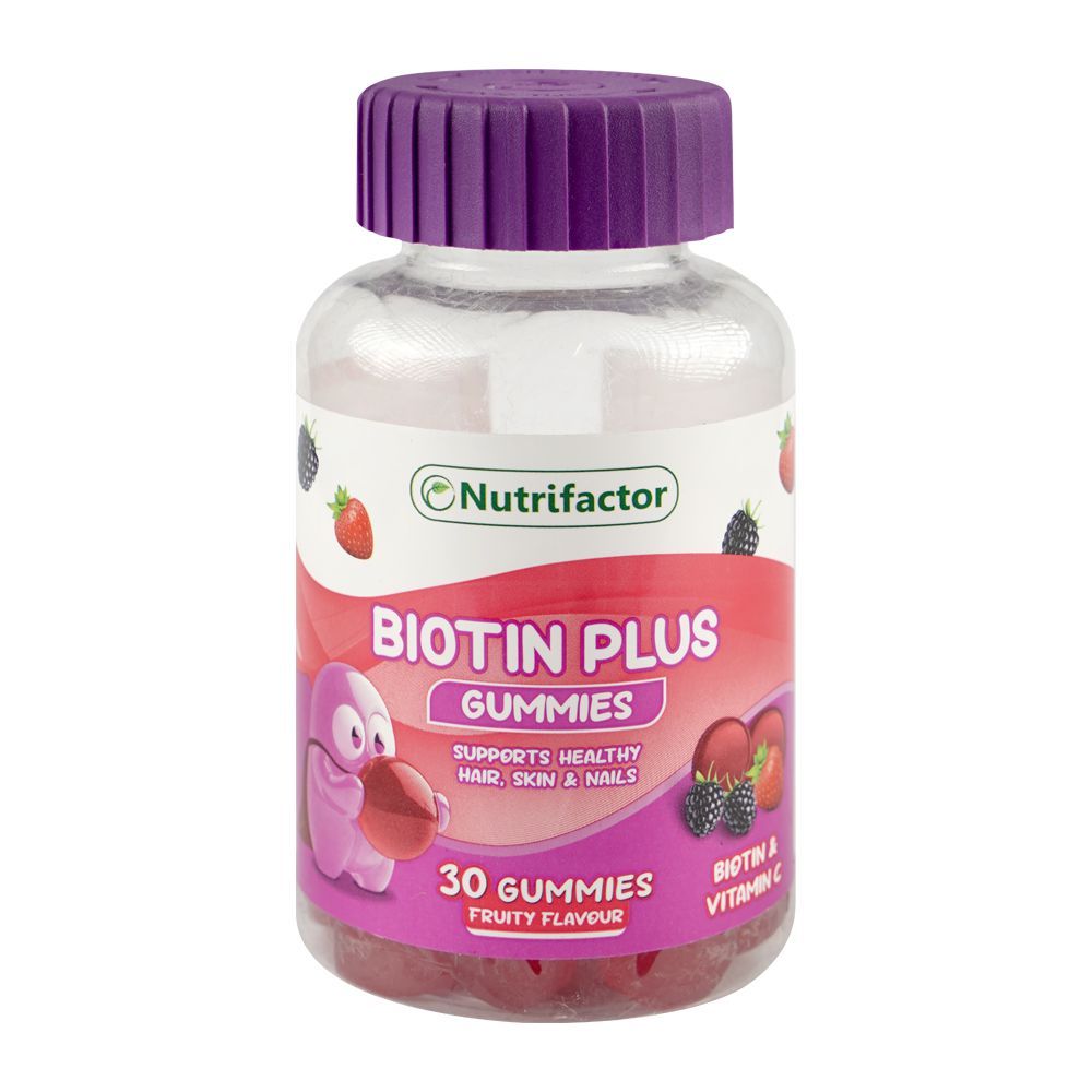 Nutrifactor Biotin Plus Food Supplement Gummies, 30-Pack