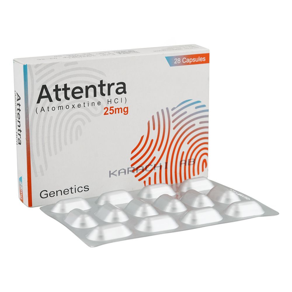 Attentra Capsules 25mg, Box (28 Capsules)