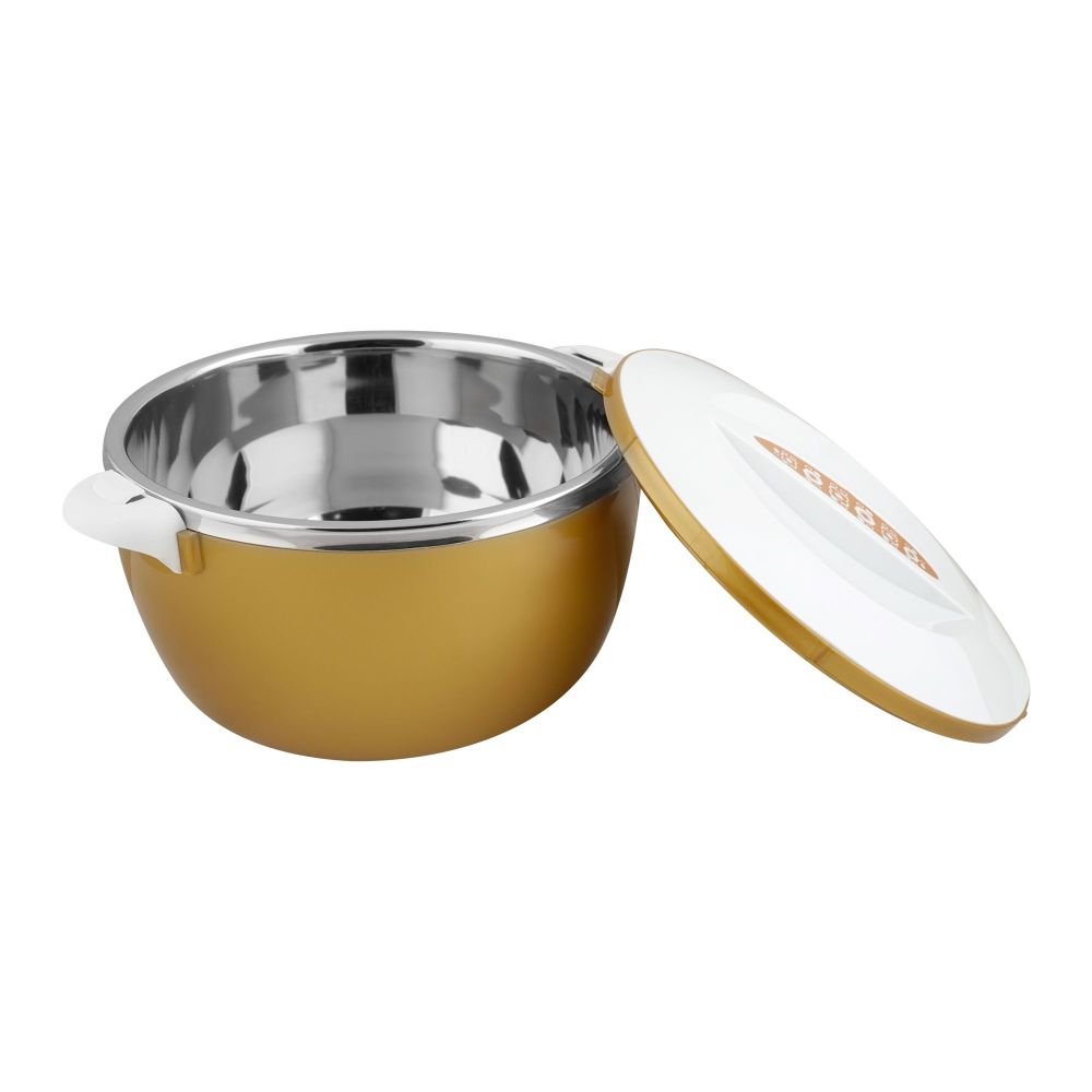 Bhoja Stainless Steel Warmer Hot Pot Set With Lock Set, 1000ml/2000ml/3600ml/6000ml, PB622/4AP, 4-Pack