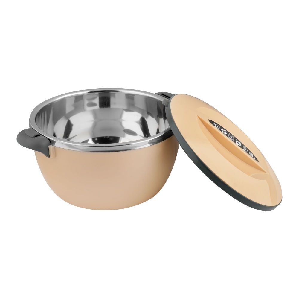 Bhoja Stainless Steel Warmer Hot Pot Set With Lock Set, 1000ml/2000ml/3600ml/6000ml, PB622/4GP, 4-Pack