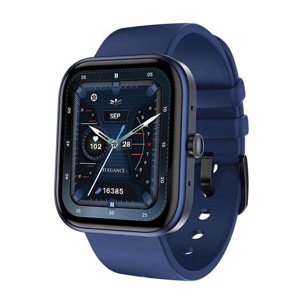Zero 1.83" TFT HD Display Ignite Smart Watch, BT Calling, IP67 Water Resistant, Blue Strap