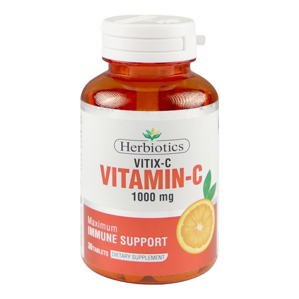 Herbiotics Vitix-C Vitamin-C 1000mg Supplement Tablet, 30-Pack