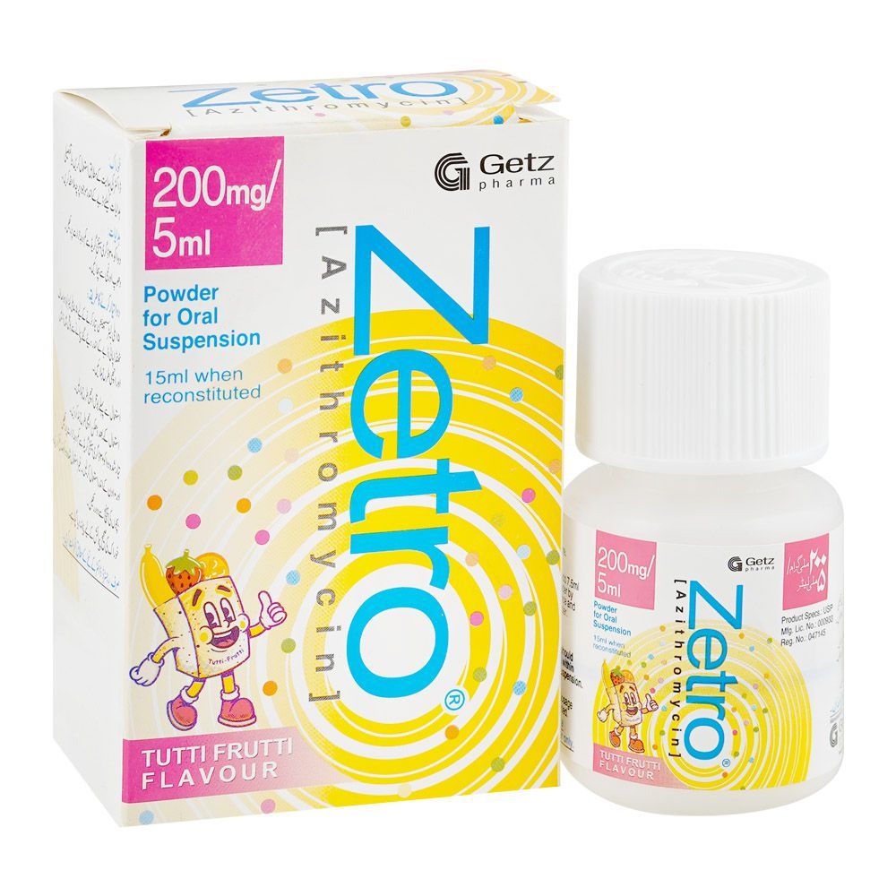 Zetro Oral Suspension, 200mg/5ml
