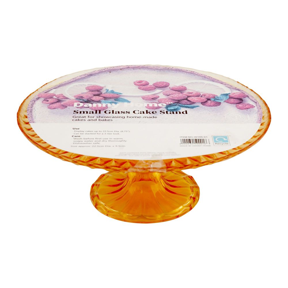 Bhoja Glass Cake Stand, 22.5 x 9.5cm, WY05-01