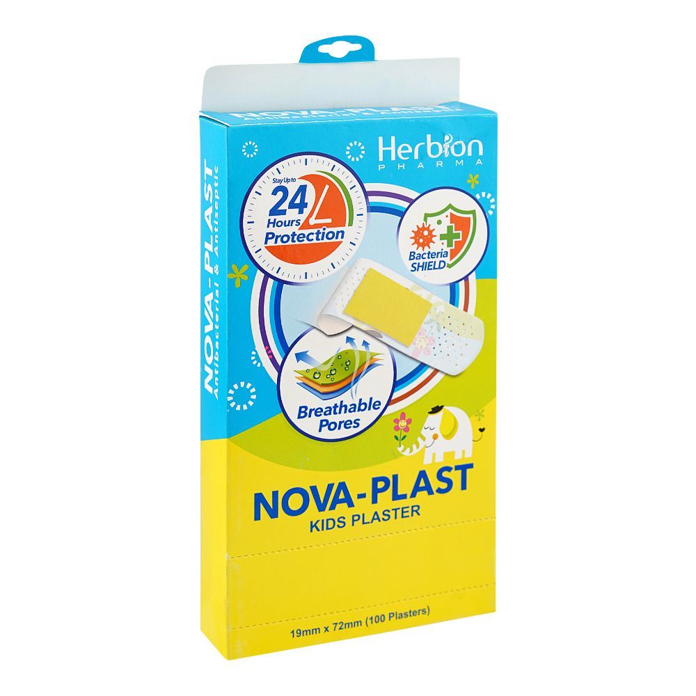Herbion Nova-Plast Kids Plaster, 19mmx72mm, 100-Pack