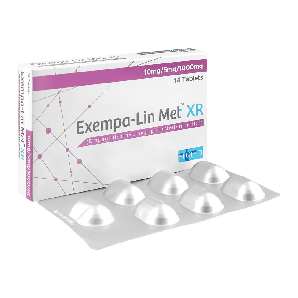 NovaMed Pharmaceuticals Exempa-Lin Met XR, 10/5/1000mg, 14 Tablets Box