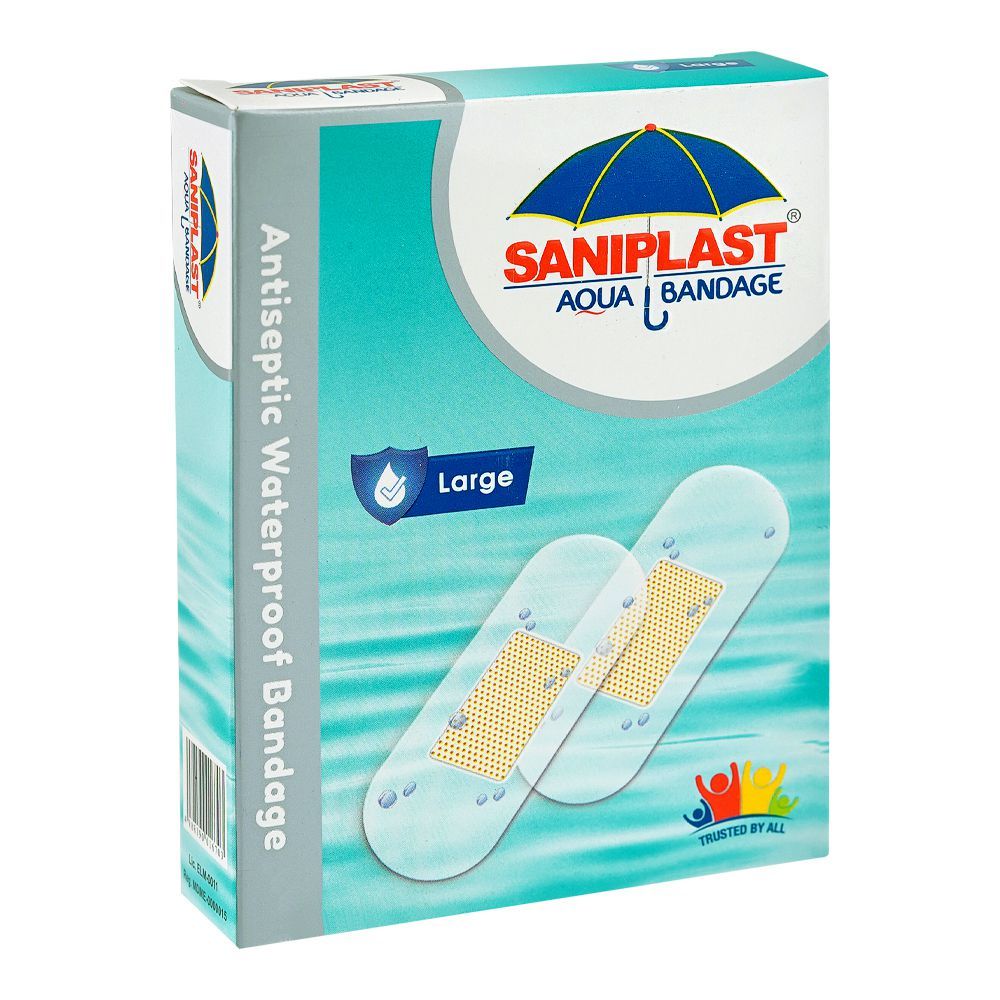 Saniplast Aqua Bandage Square, Large, 20-Pack