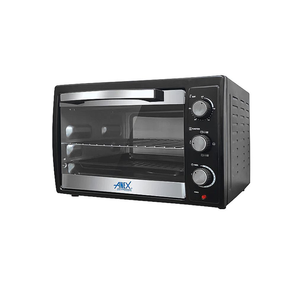 Anex Deluxe Oven Toaster, 1500W, Black & Silver, AG-1070