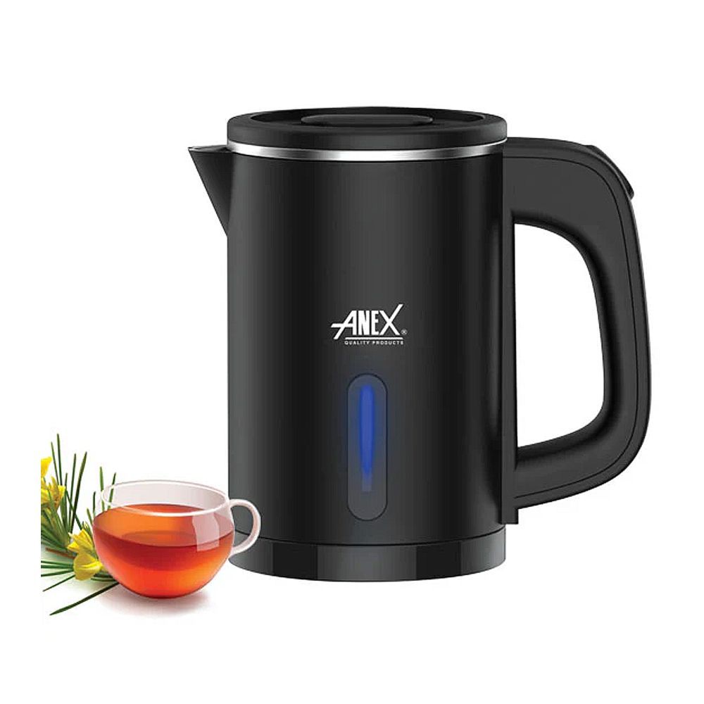 Anex Deluxe Kettle, 1000W, 800ml Capacity, Black, AG-4060