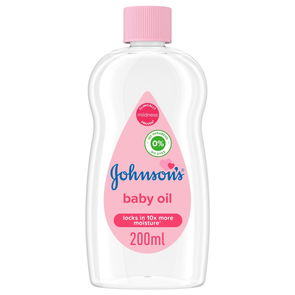 Johnson's Baby Oil, No Parabens and Phthalates, 200ml