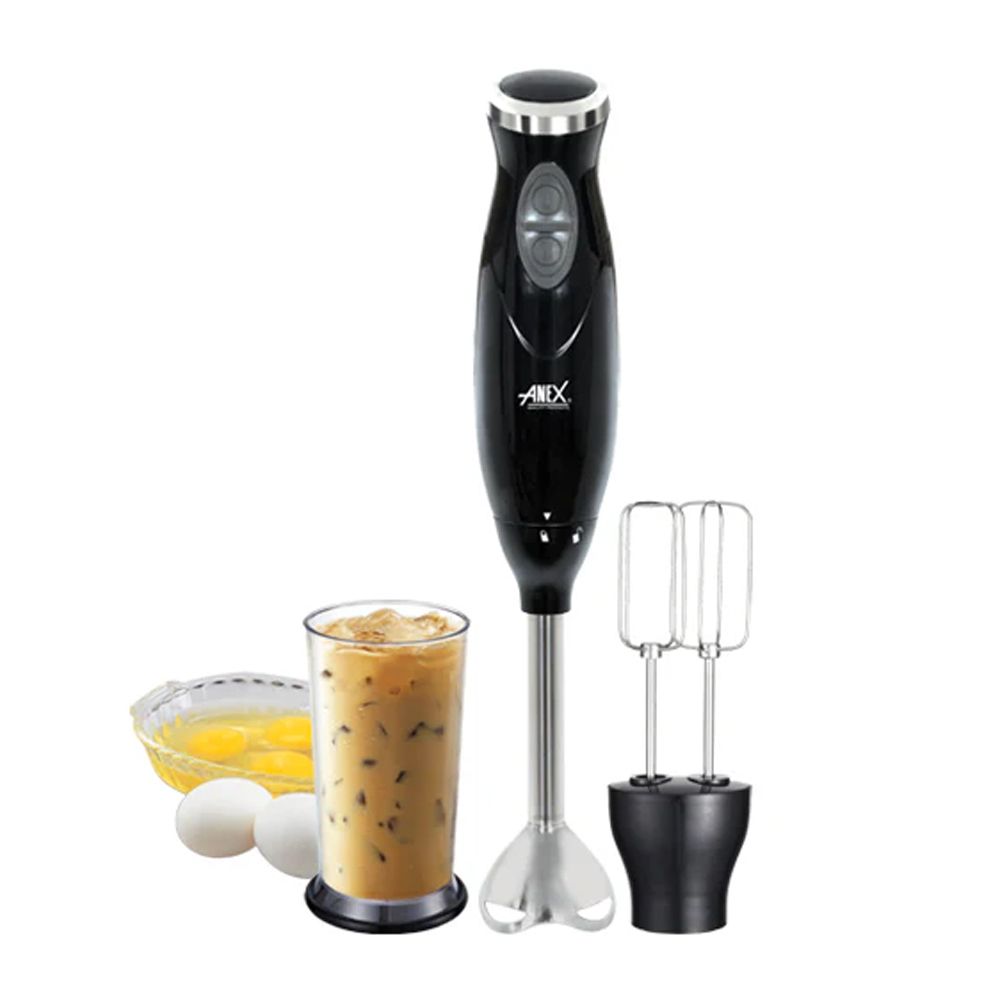 Anex Deluxe Hand Blender With Beater, 300W, 22-240V, White, AG-126