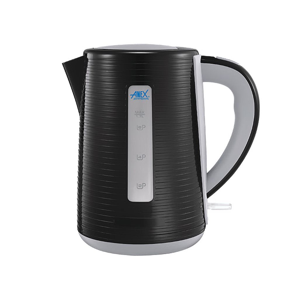Anex Deluxe Electric Kettle, 1700ml Capacity, 1850-2200W, Black, AG-4042