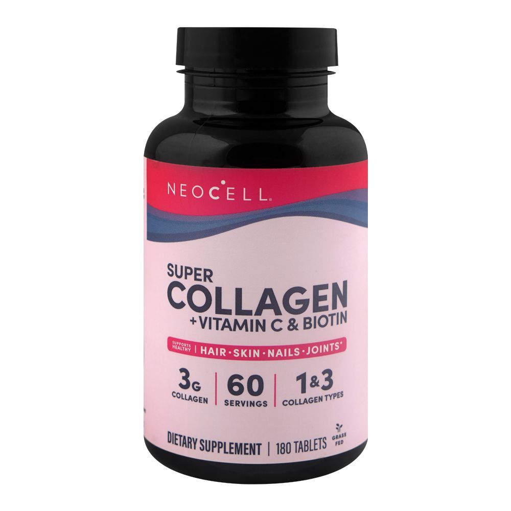 Neocell Super Collagen Dietary Supplement, 180 Tablets