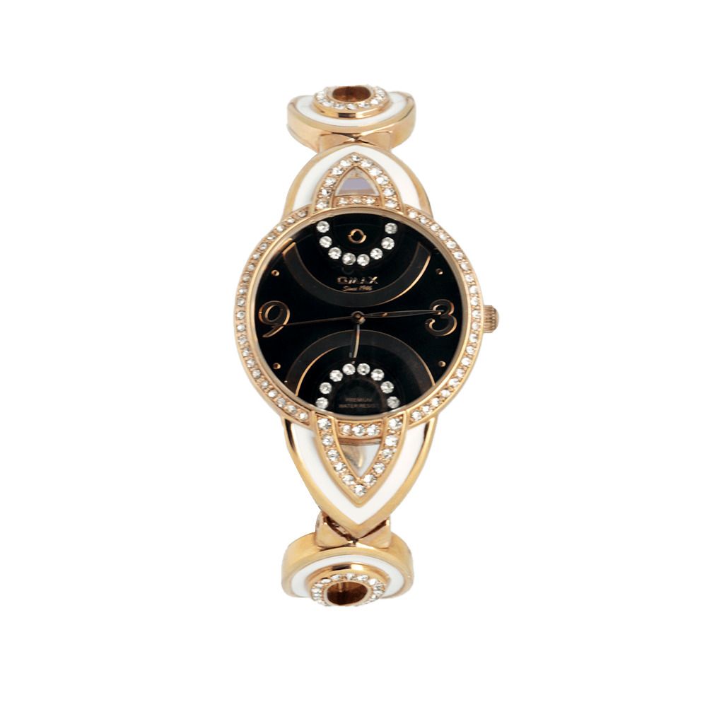 Omax Women's Chain Analog Watch, O-AB148-R-G