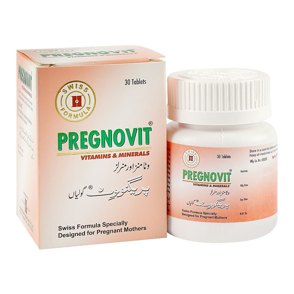 Himont Pharmaceuticals Pregnovit Tablet Vitamin & Minerals, 30-Pack