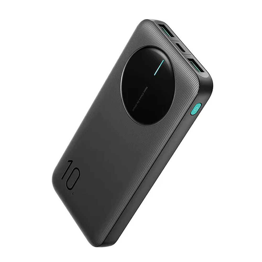 Joyroom LED Power Bank (2.4A, 10000mAh, Type-C Port), Black, JR-PBF12