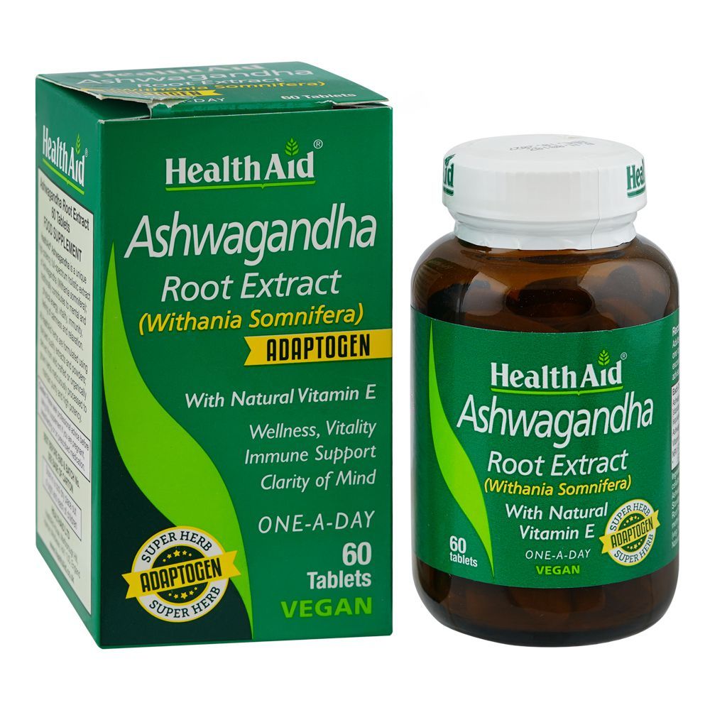 Health Aid Ashwagandha Root Extract, Bottle (20 Tablets)