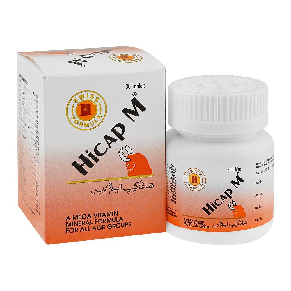 Hicap-M, Bottle (30 Tablets)