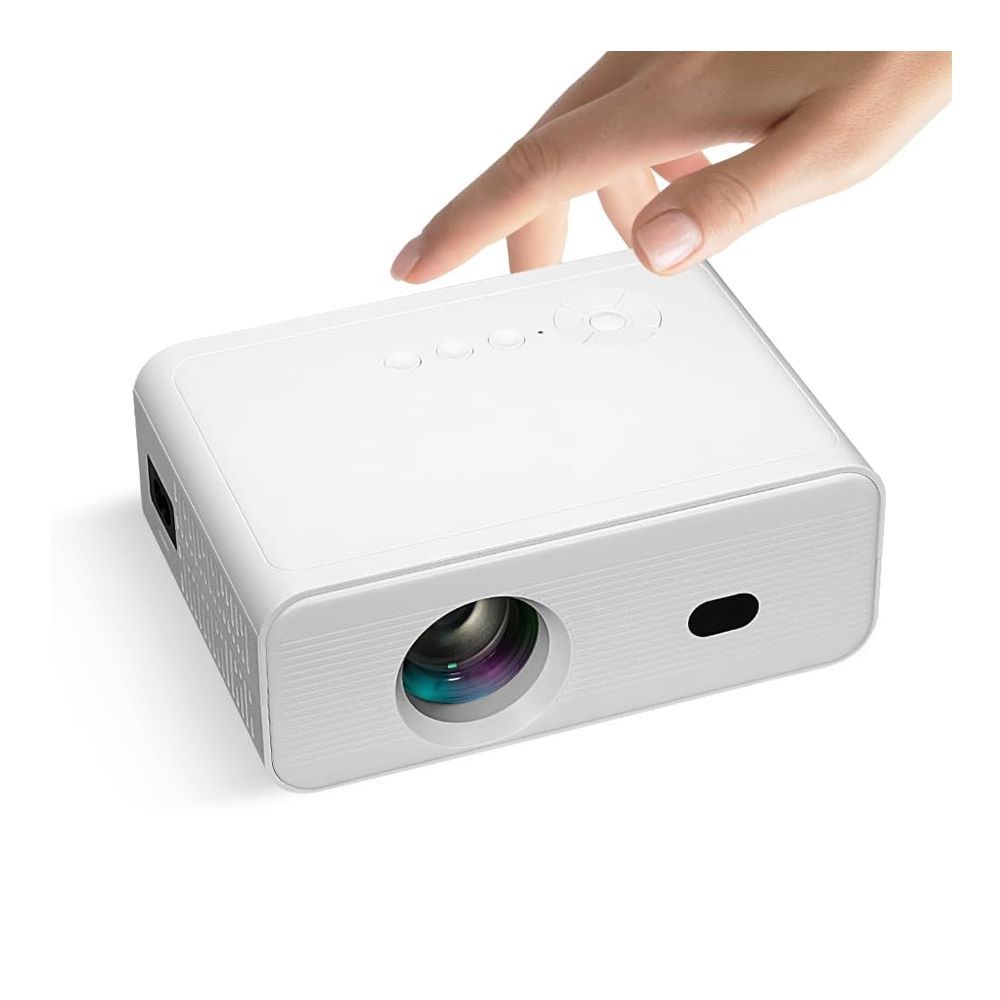 Rocktek Mini LED Projector, 4K, Bluetooth/WiFi 6, Compatible with Smartphone, PC, HDMI and USB, PJ300 GOLD