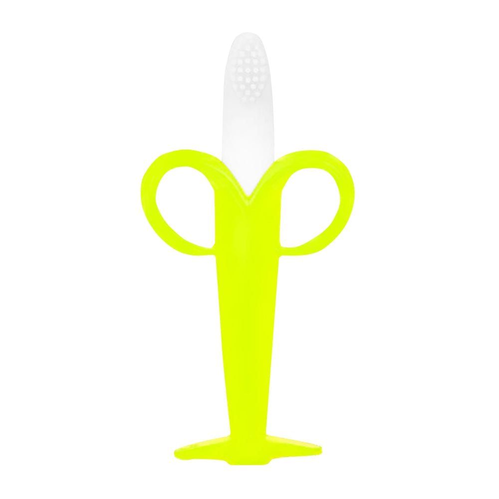 Mum Love Banana Brush Teether, For 6+ Months, BPA Free, Green, A004