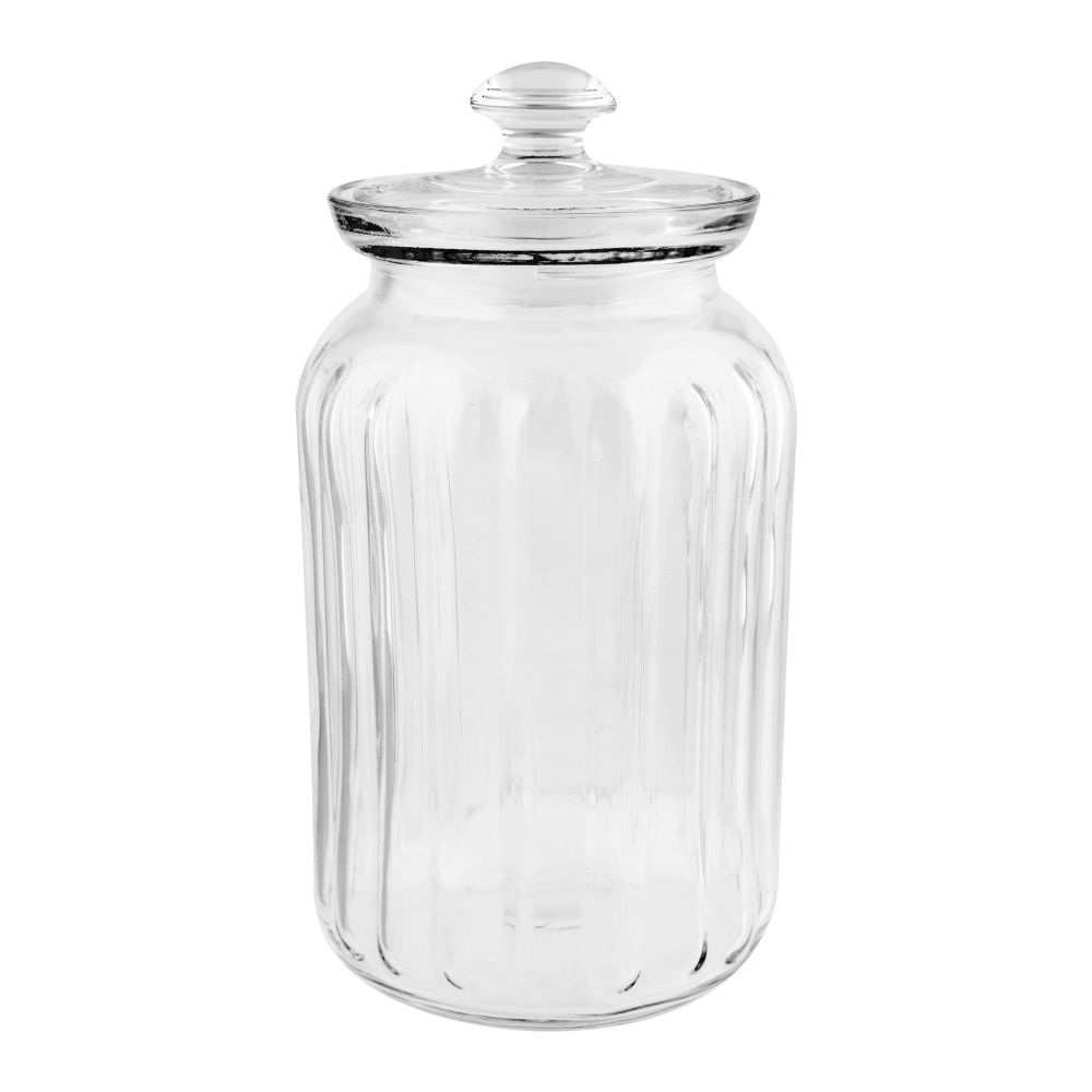 Pasabahce Viva Silicone Gasket Jar, Glass Storage Container with Silicone Seal, 1500ml, 96394