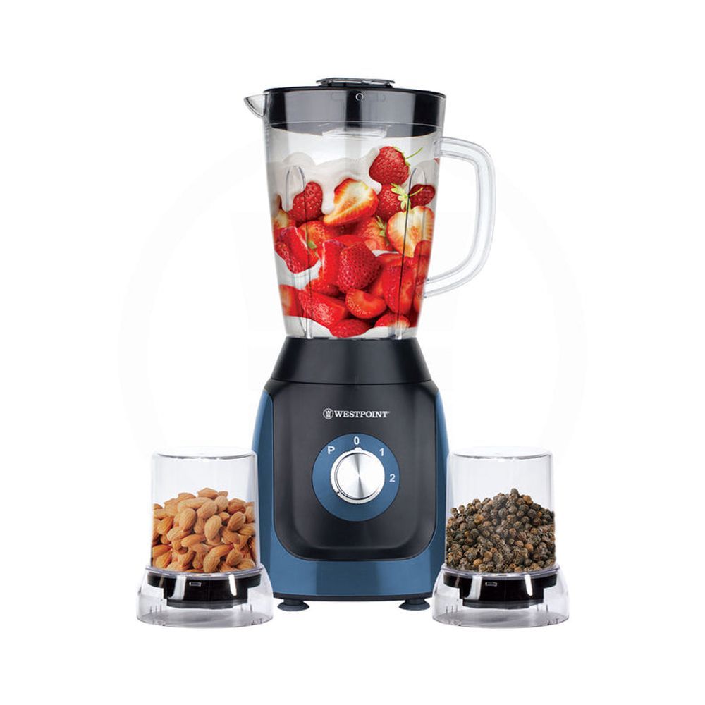 West Point Deluxe Blender and Grinder, 350W, 1500ml Glass Jar, WF-342