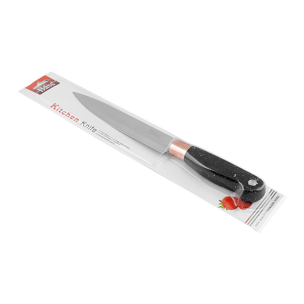 Bass Stainless Steel Kitchen Chef knife, Sharp Blade for Precision Cutting, B93-26 (CHB-014)