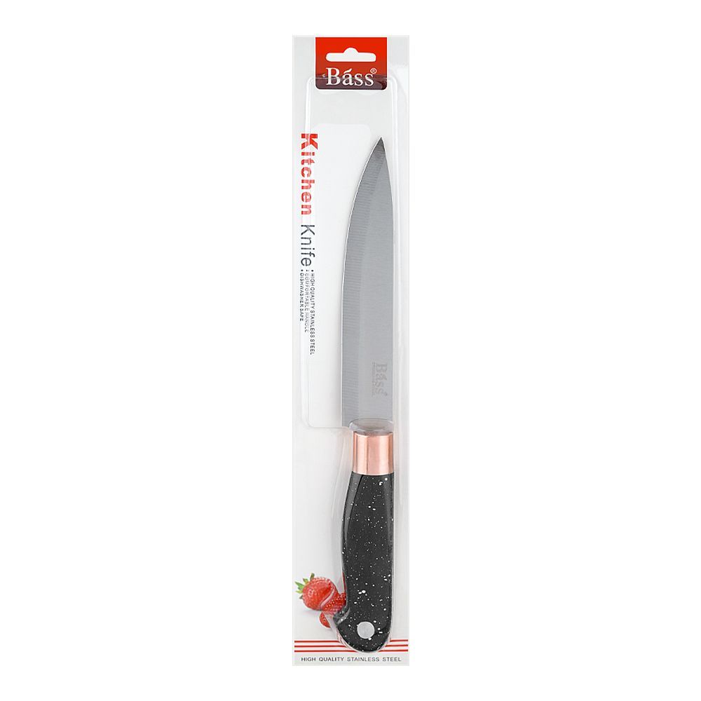 Bass Stainless Steel Kitchen Chef knife, Sharp Blade for Precision Cutting, B93-75 (CHB-017)
