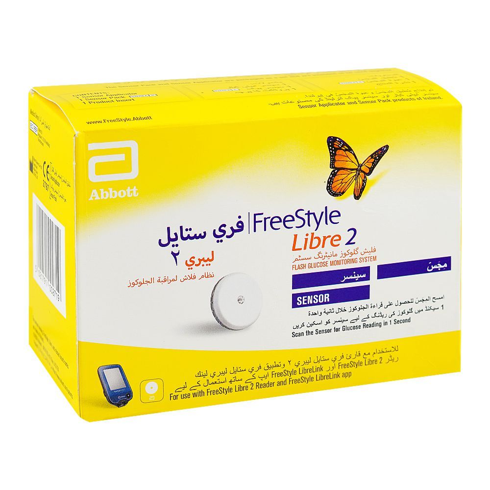 Free Style 2 Sensor Libre Flash Glucose Monitoring System