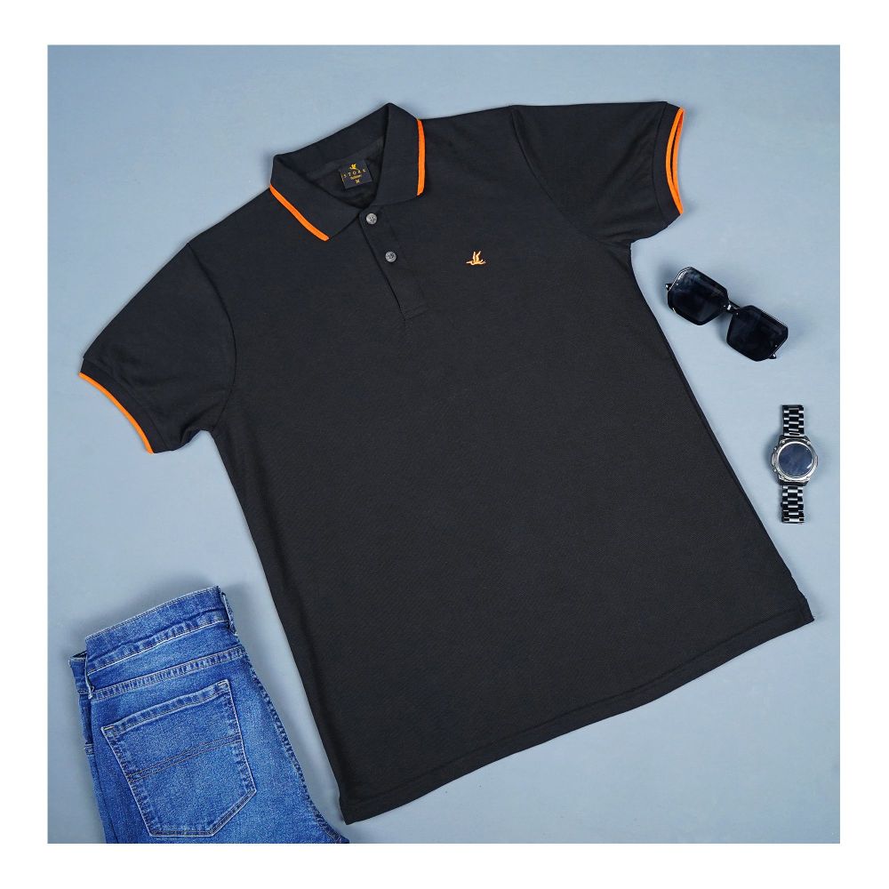 Pace Setters Men's Polo T-Shirt, Black, PS-1