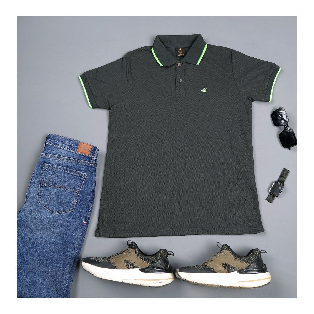 Pace Setters Men's Polo T-Shirt, Dark Green, PS-5