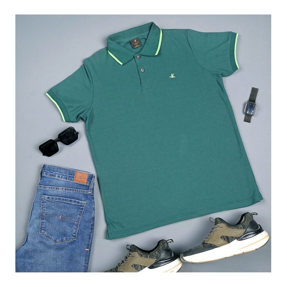 Pace Setters Men's Polo T-Shirt, Green, PS-6