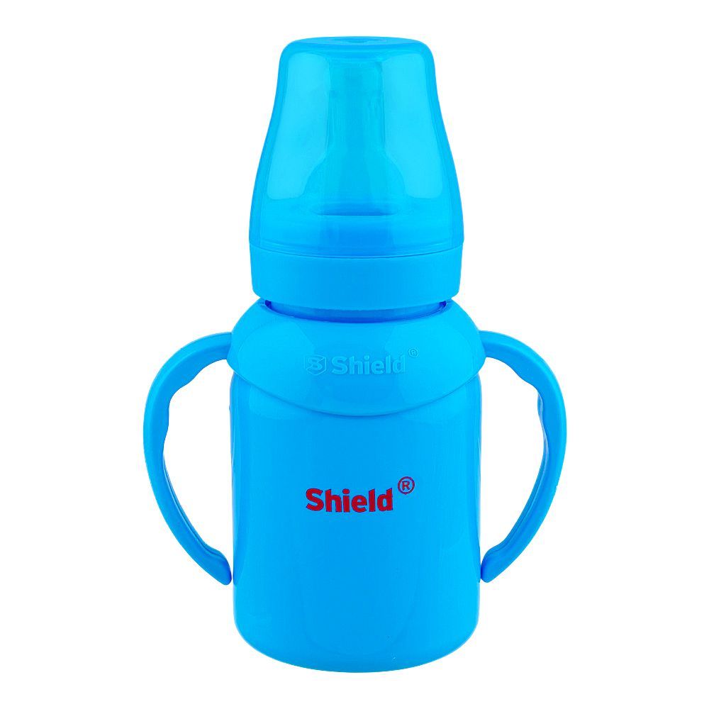 Shield Baby Evenflo Feeder with Handle, BPA Free, For 3+ Months, Blue, 125ml