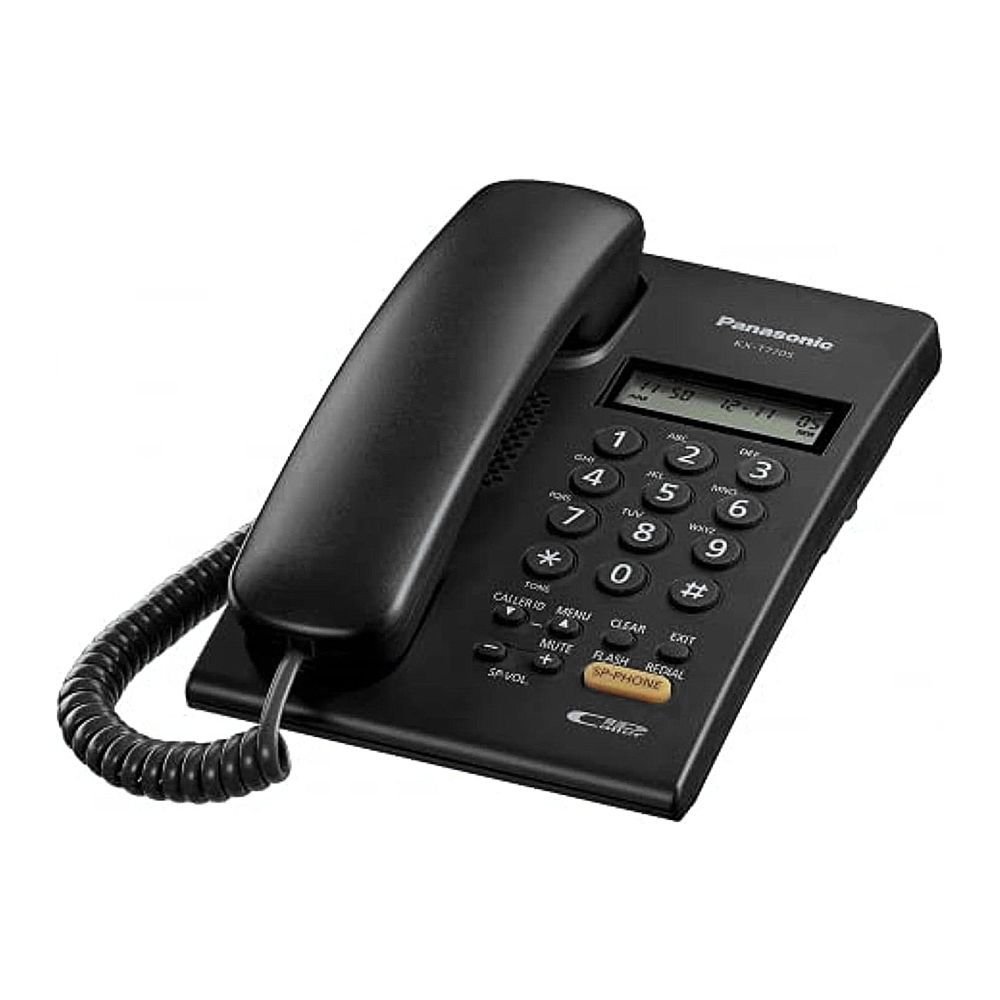 Panasonic Corded Landline Telephone, Black, KX-TSC75X