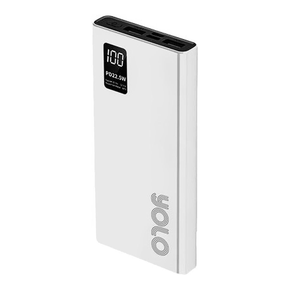 Yolo Insta 10 Power Bank (10000mAh, 22.5W), White, Y-103F