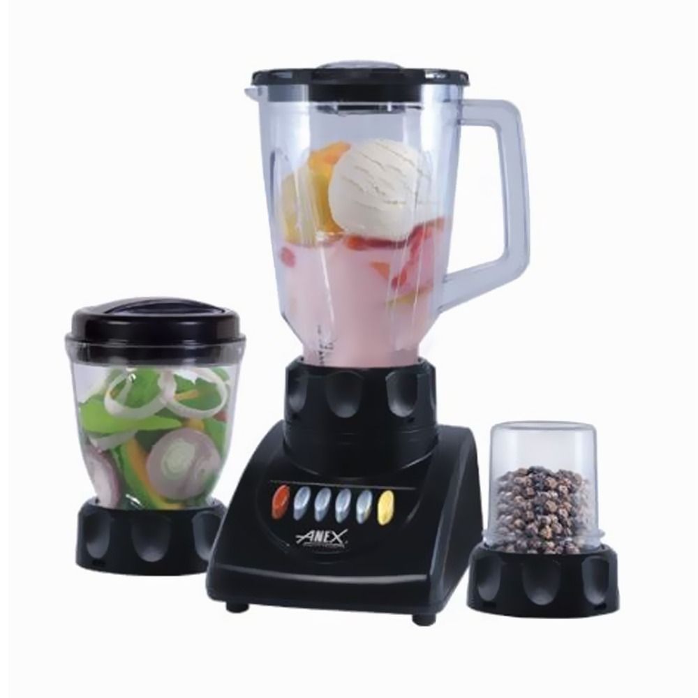 Anex Deluxe Blender & Grinder, 300W, 220-240V, Black, AG-699 UB