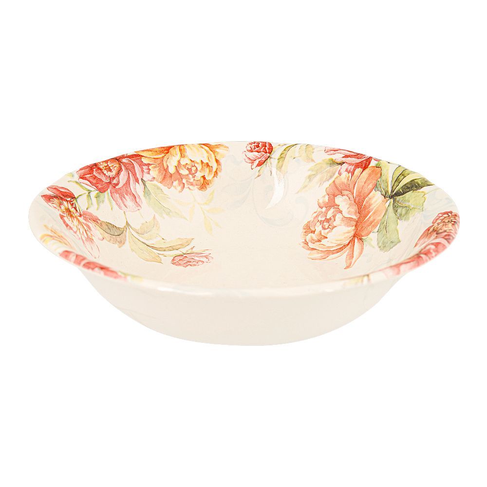 Claytan 9.3" Mod Floral Salad Bowl, OC1901FS3008
