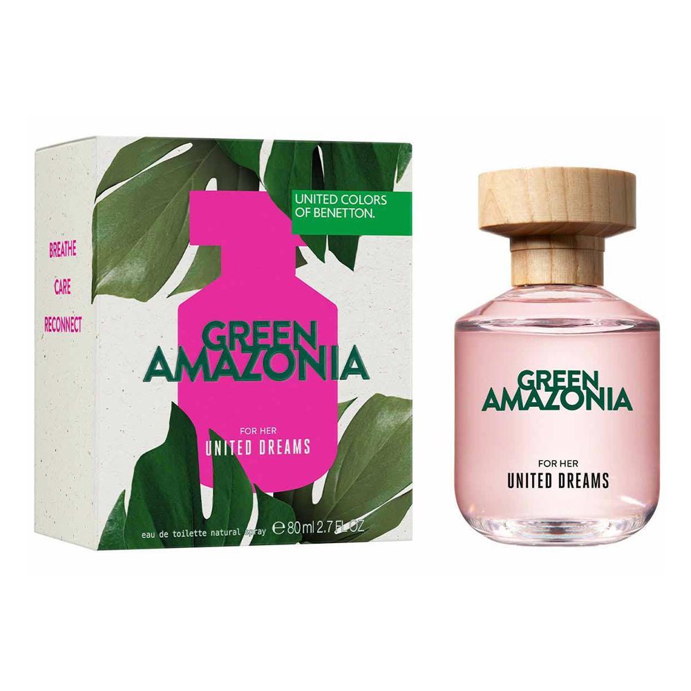 United Colors Of Benetton Green Amazonia, Eau de Toilette, For Women, 80ml