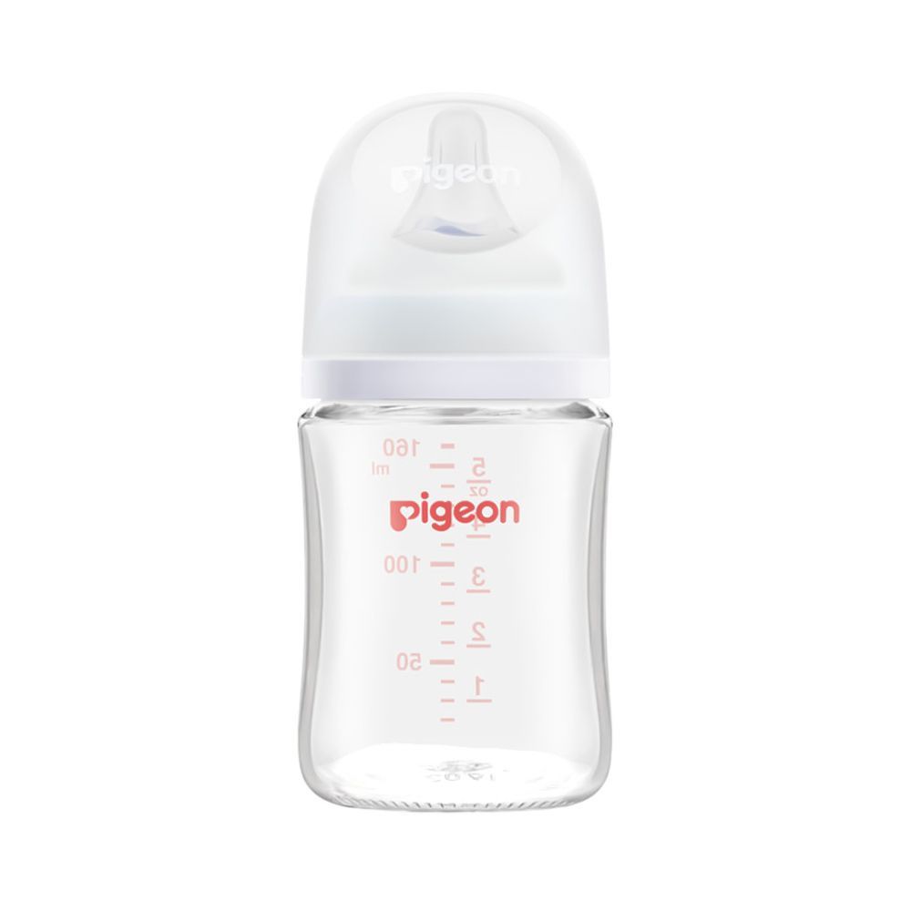 Pigeon SofTouch Glass Nursing Feeder Bottle, For 0+ Months, 160ml A81271