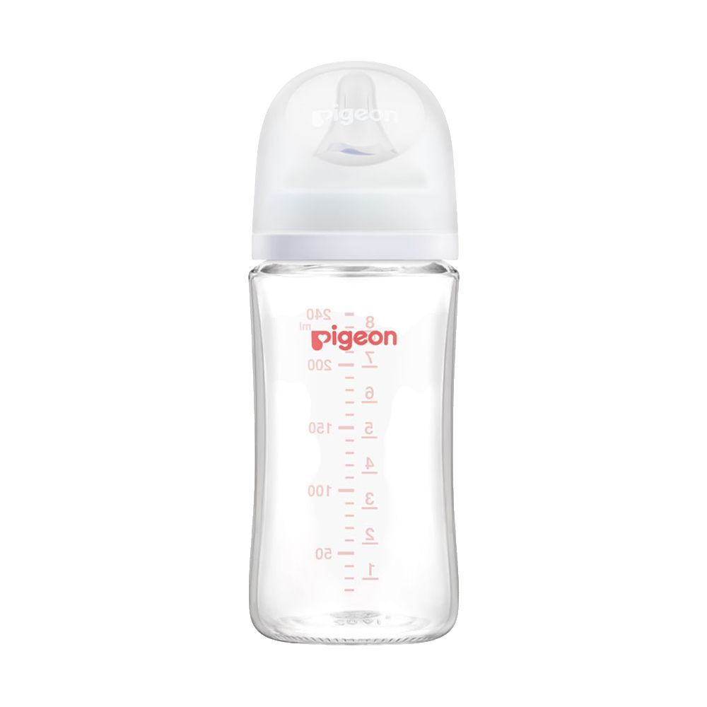 Pigeon SofTouch Glass Nursing Feeder Bottle, For 3+ Months, 240ml, A81272