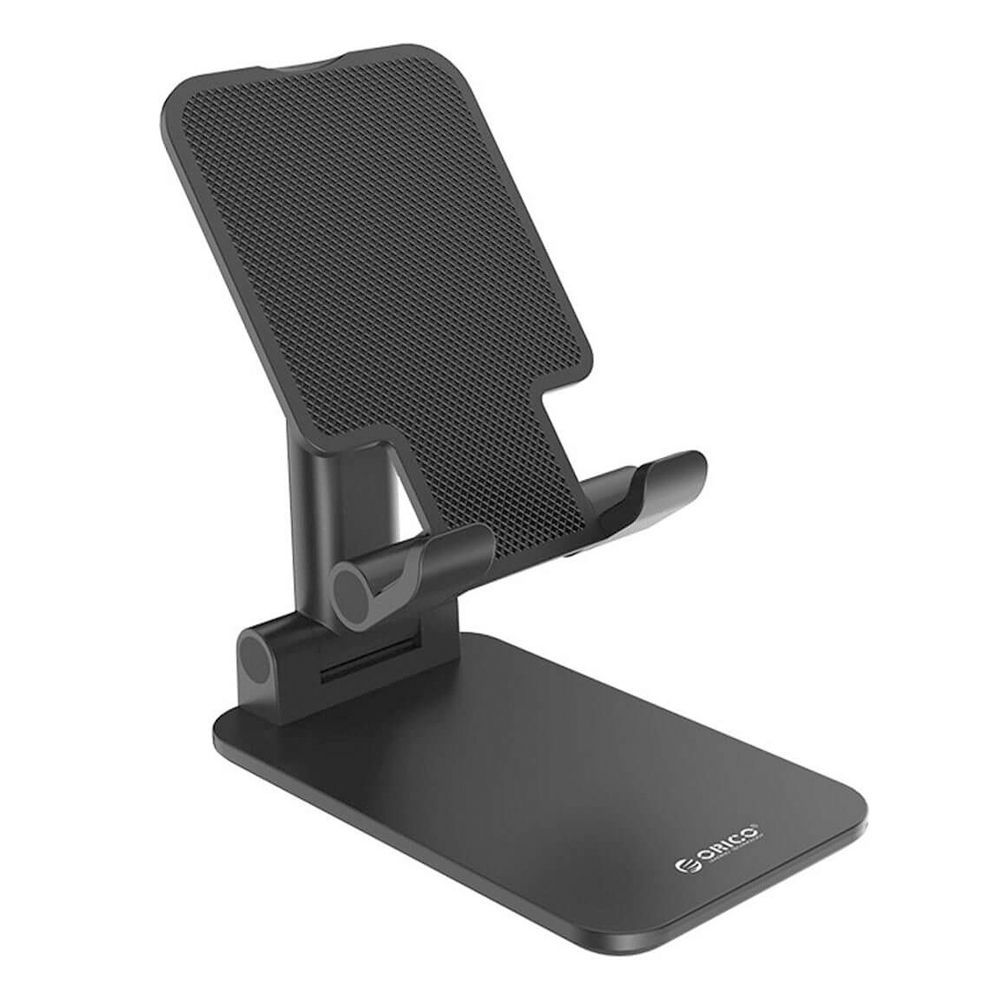 Orico MPH Foldable Phone Holder, Portable, Adjustable Stand for Desk, Black