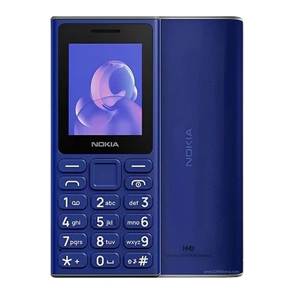 Nokia 108 TA-1627 DS, Dual SIM, Blue, 2.0" Screen, 1000mAh Battery, Feature Phone
