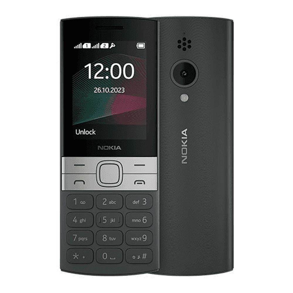 Nokia 150 TA-1582 DS, Dual SIM, Black, 2.4" Screen, 1020mAh Battery, 4MB RAM, Feature Phone