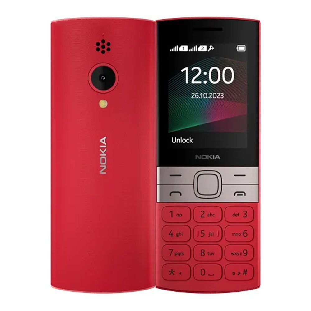 Nokia 150 TA-1582 DS, Dual SIM, Red, 2.4" Screen, 1020mAh Battery, 4MB RAM, Feature Phone