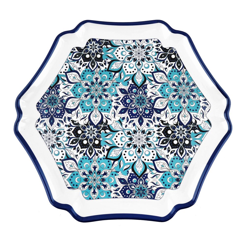 Patex Studios Hexagonal Serving Tray, Large, 1-Pack, HT-214