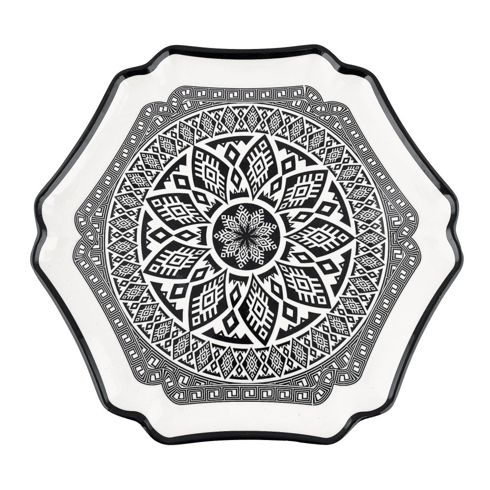 Patex Studios Hexagonal Serving Tray, Medium, 1-Pack, HT-213